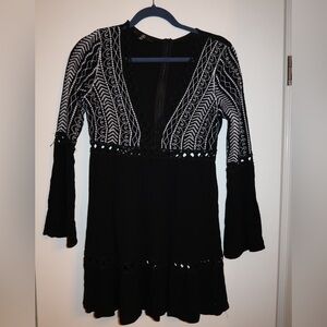 Elegant Black and White Women's Top